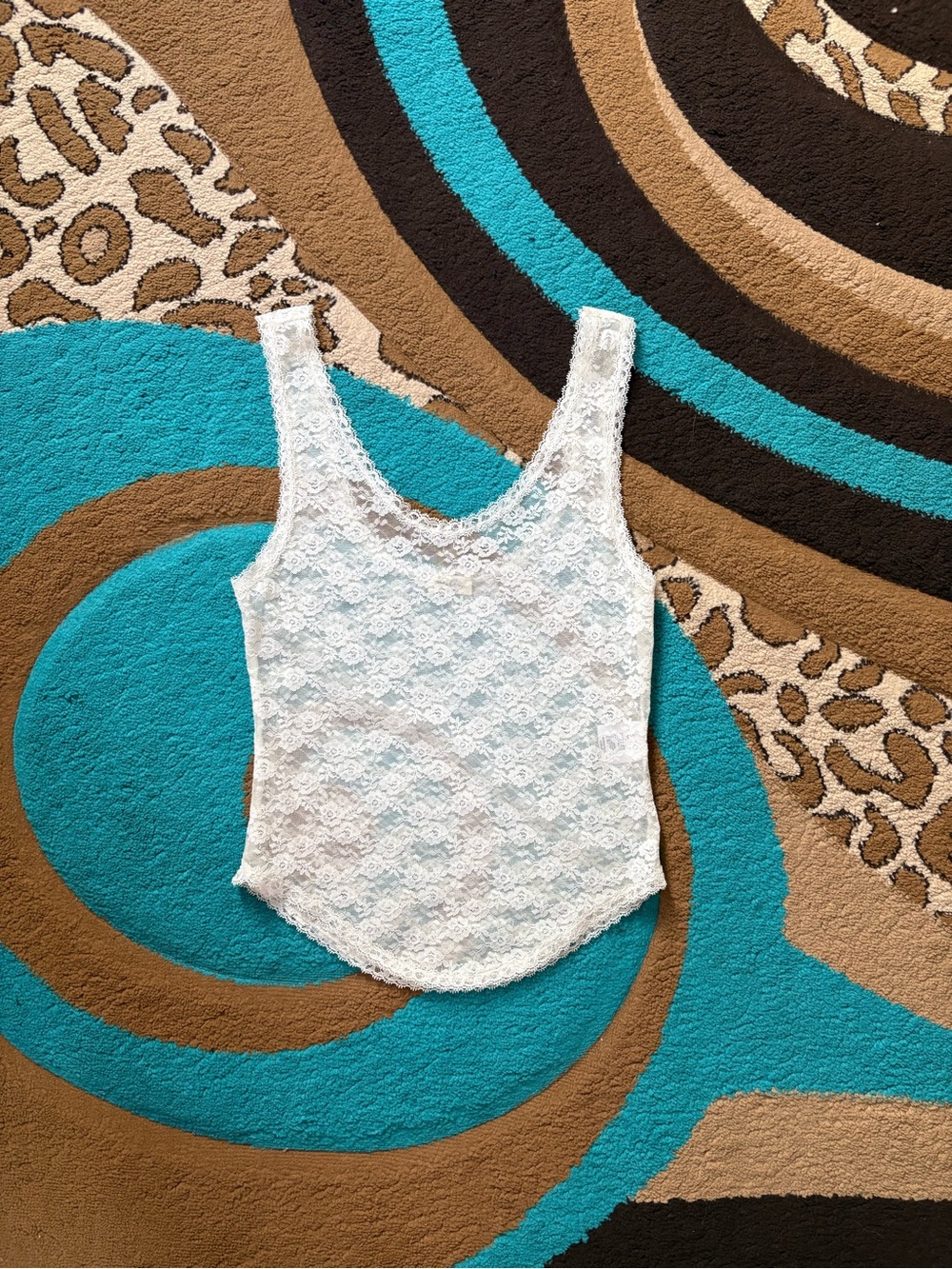 John Galt California White Lace Camisole Scoop Neck Tank